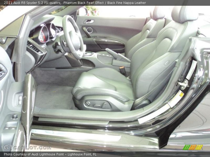 2011 R8 Spyder 5.2 FSI quattro Black Fine Nappa Leather Interior