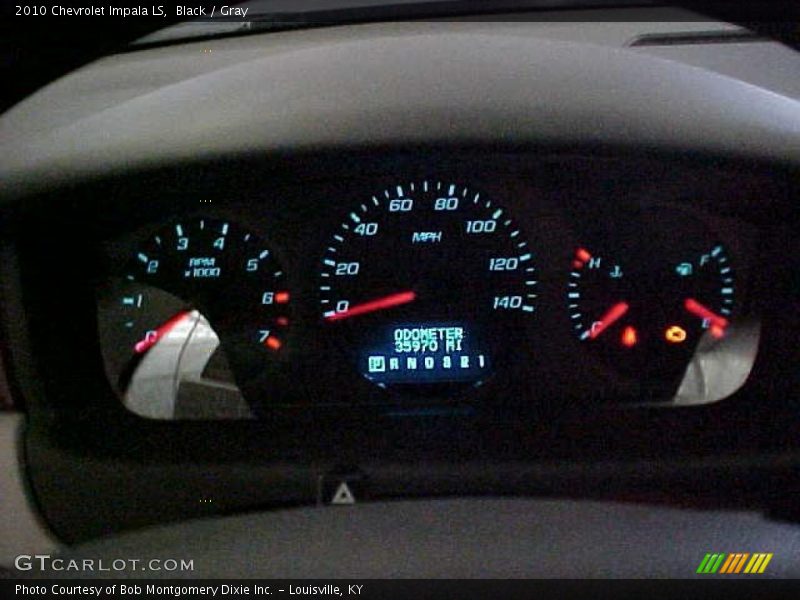 Black / Gray 2010 Chevrolet Impala LS
