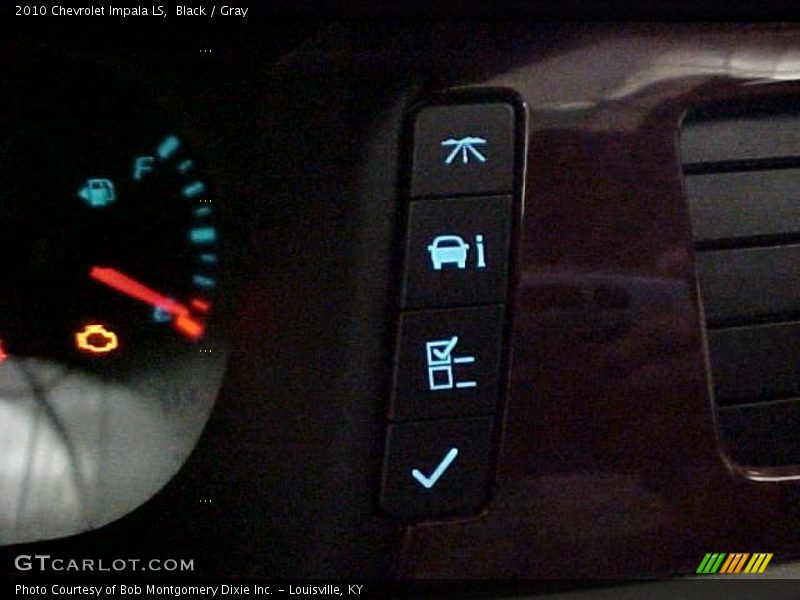 Black / Gray 2010 Chevrolet Impala LS