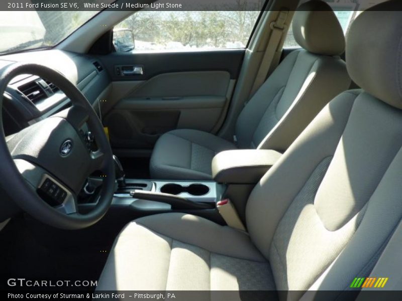 White Suede / Medium Light Stone 2011 Ford Fusion SE V6