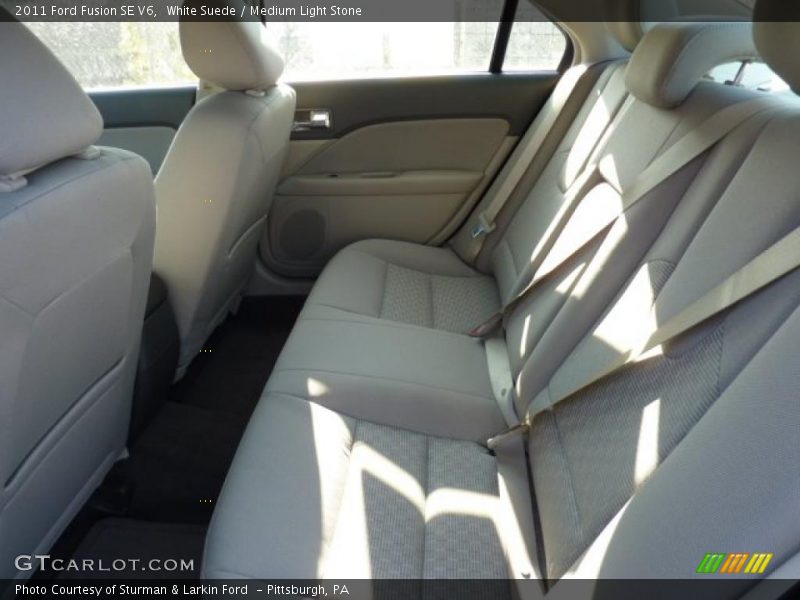White Suede / Medium Light Stone 2011 Ford Fusion SE V6