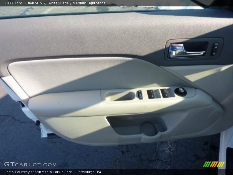 White Suede / Medium Light Stone 2011 Ford Fusion SE V6