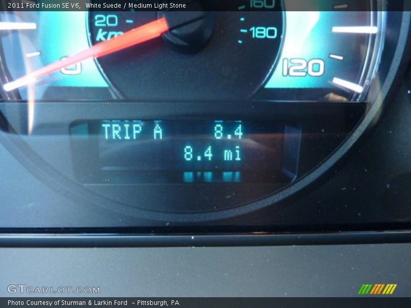 White Suede / Medium Light Stone 2011 Ford Fusion SE V6