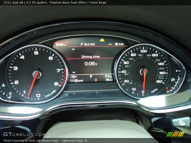  2011 A8 L 4.2 FSI quattro L 4.2 FSI quattro Gauges