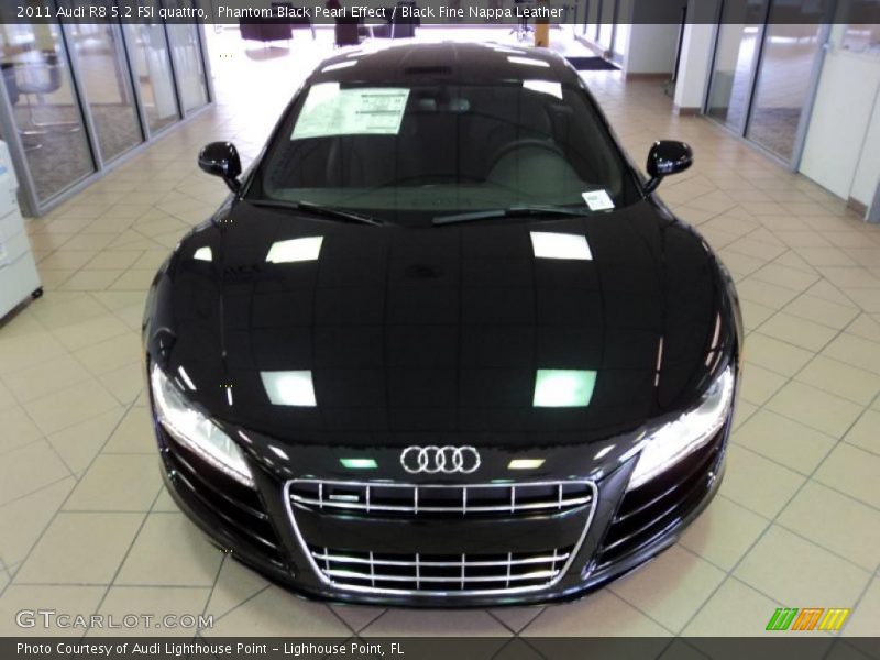 Phantom Black Pearl Effect / Black Fine Nappa Leather 2011 Audi R8 5.2 FSI quattro