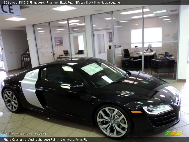 Phantom Black Pearl Effect / Black Fine Nappa Leather 2011 Audi R8 5.2 FSI quattro