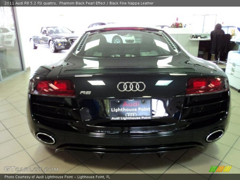 Phantom Black Pearl Effect / Black Fine Nappa Leather 2011 Audi R8 5.2 FSI quattro