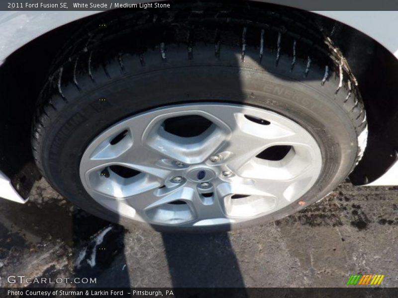 White Suede / Medium Light Stone 2011 Ford Fusion SE