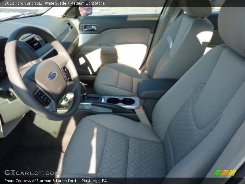 White Suede / Medium Light Stone 2011 Ford Fusion SE