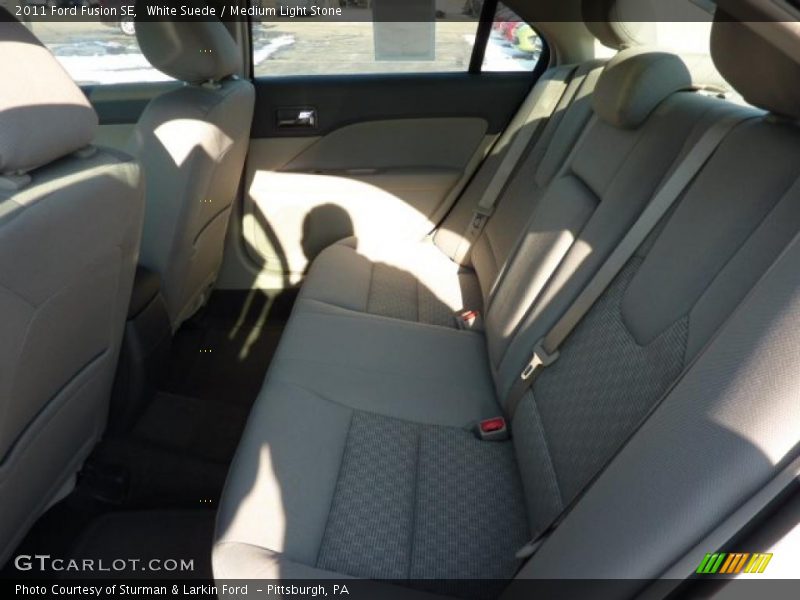 White Suede / Medium Light Stone 2011 Ford Fusion SE