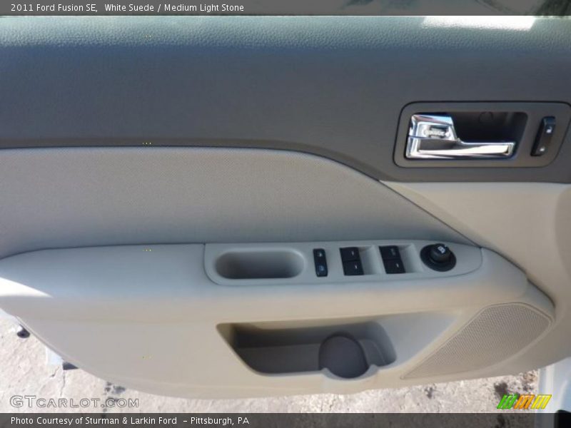 White Suede / Medium Light Stone 2011 Ford Fusion SE