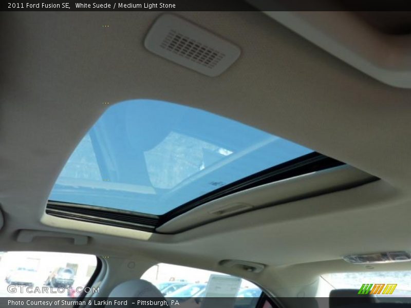 White Suede / Medium Light Stone 2011 Ford Fusion SE