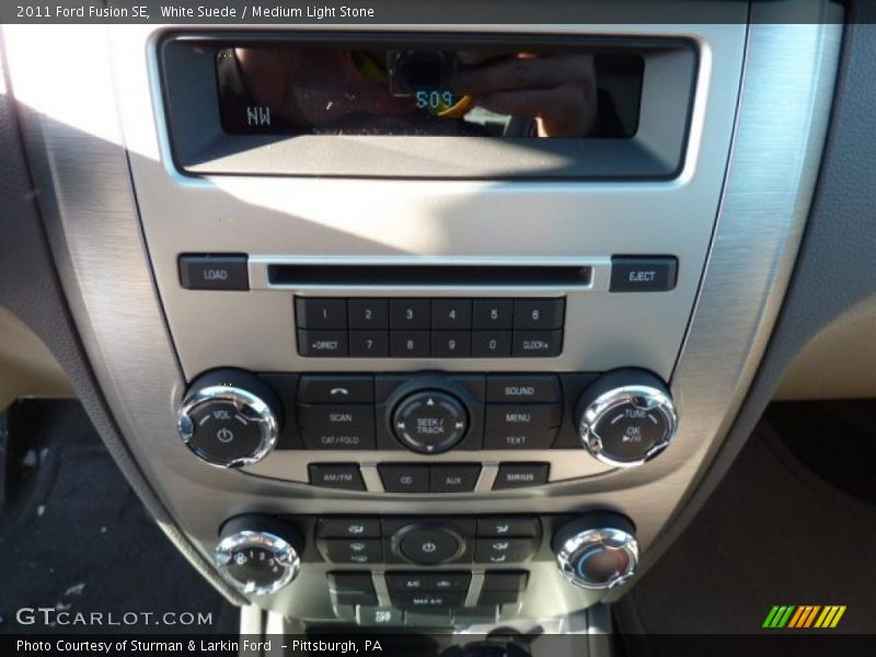 White Suede / Medium Light Stone 2011 Ford Fusion SE
