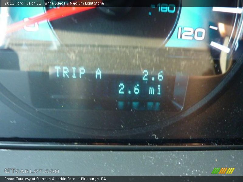 White Suede / Medium Light Stone 2011 Ford Fusion SE