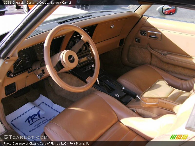 Beige / Camel 1981 Chevrolet Corvette Coupe
