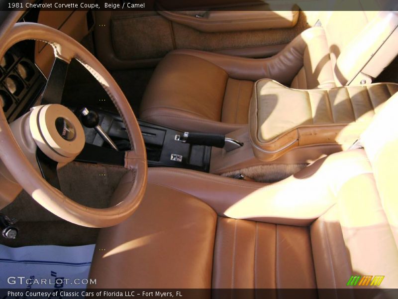 Beige / Camel 1981 Chevrolet Corvette Coupe