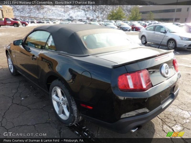 Ebony Black / Charcoal Black 2011 Ford Mustang GT Convertible