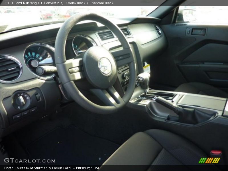 Ebony Black / Charcoal Black 2011 Ford Mustang GT Convertible
