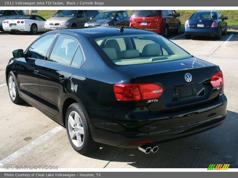 Black / Cornsilk Beige 2011 Volkswagen Jetta TDI Sedan
