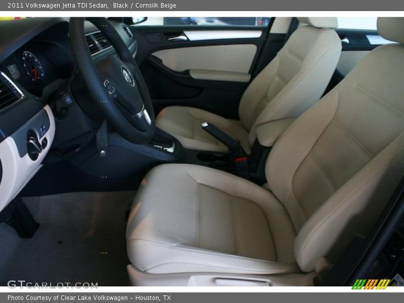 Black / Cornsilk Beige 2011 Volkswagen Jetta TDI Sedan
