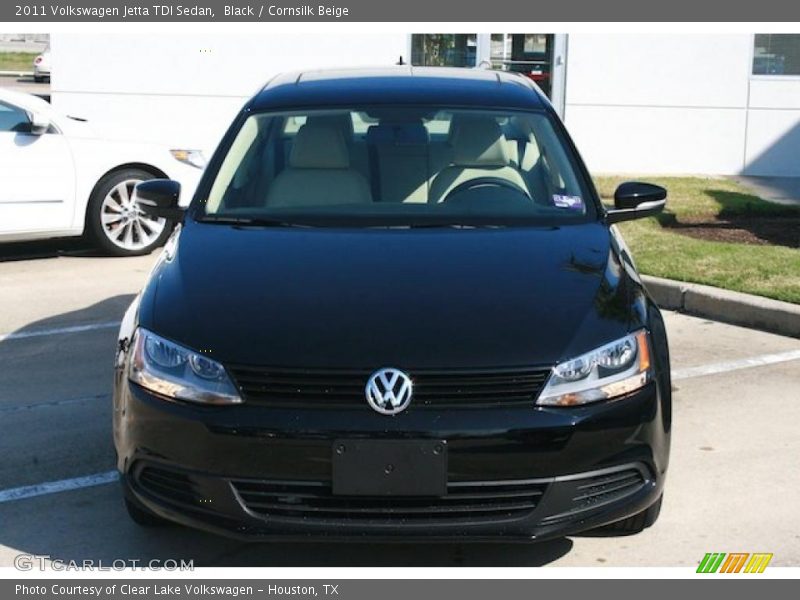 Black / Cornsilk Beige 2011 Volkswagen Jetta TDI Sedan