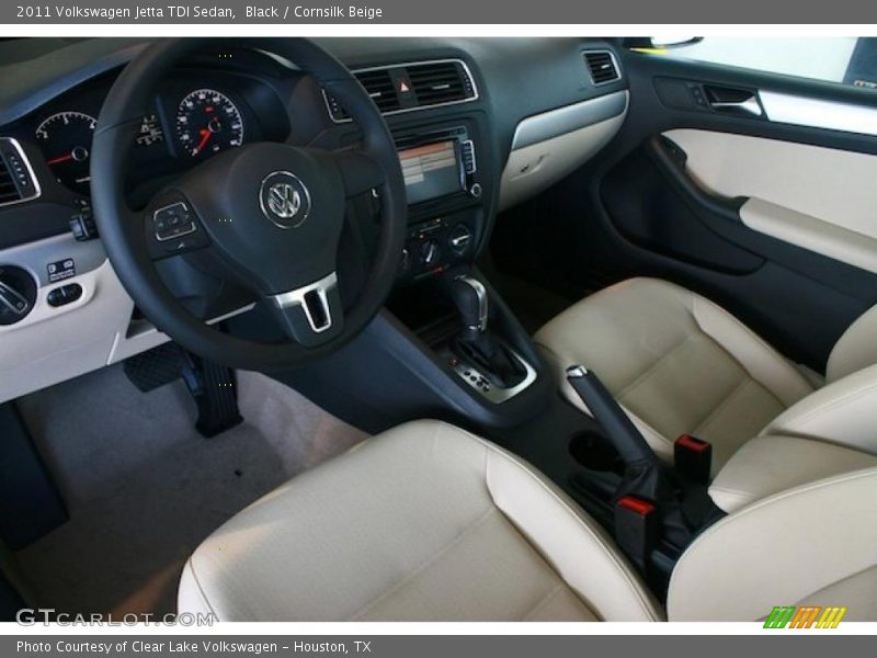  2011 Jetta TDI Sedan Cornsilk Beige Interior