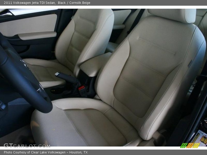 Black / Cornsilk Beige 2011 Volkswagen Jetta TDI Sedan