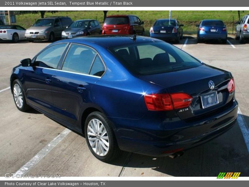 Tempest Blue Metallic / Titan Black 2011 Volkswagen Jetta SEL Sedan