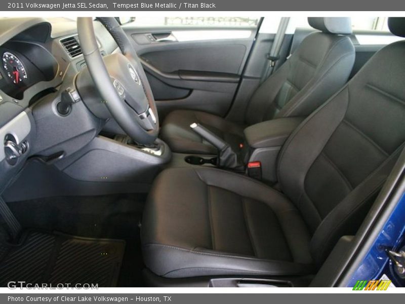 Tempest Blue Metallic / Titan Black 2011 Volkswagen Jetta SEL Sedan