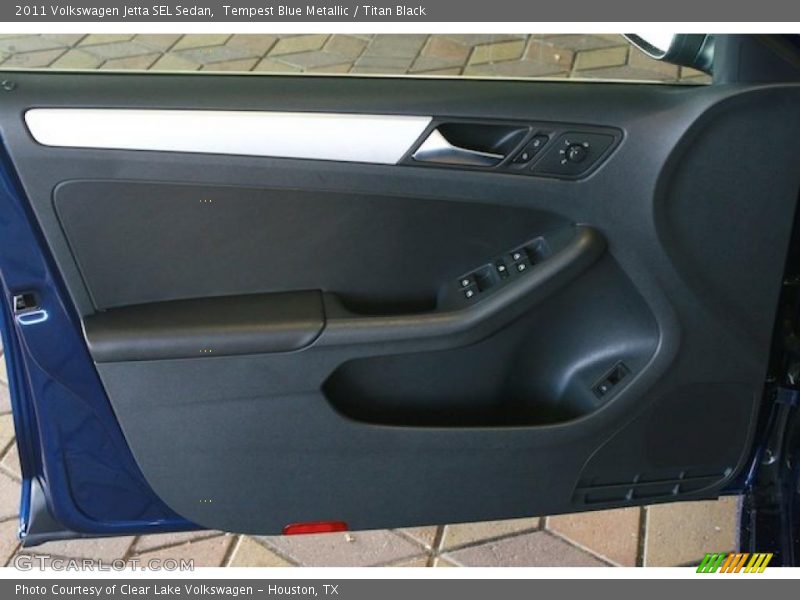 Tempest Blue Metallic / Titan Black 2011 Volkswagen Jetta SEL Sedan