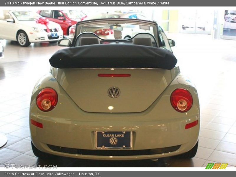 Aquarius Blue/Campanella White / White 2010 Volkswagen New Beetle Final Edition Convertible