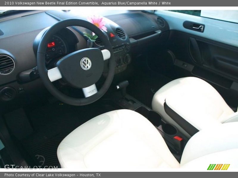 Aquarius Blue/Campanella White / White 2010 Volkswagen New Beetle Final Edition Convertible