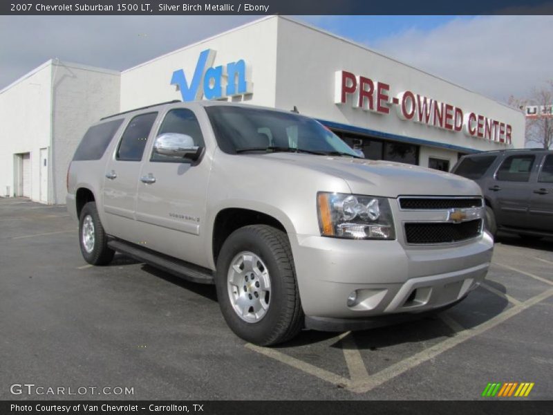 Silver Birch Metallic / Ebony 2007 Chevrolet Suburban 1500 LT