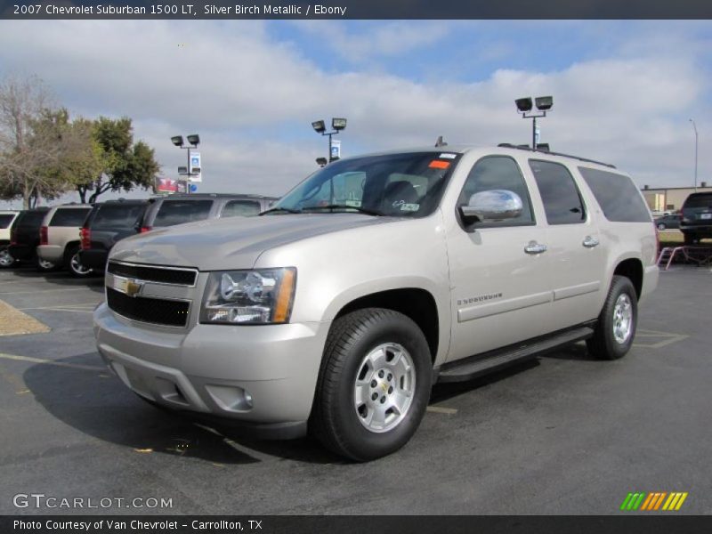 Silver Birch Metallic / Ebony 2007 Chevrolet Suburban 1500 LT