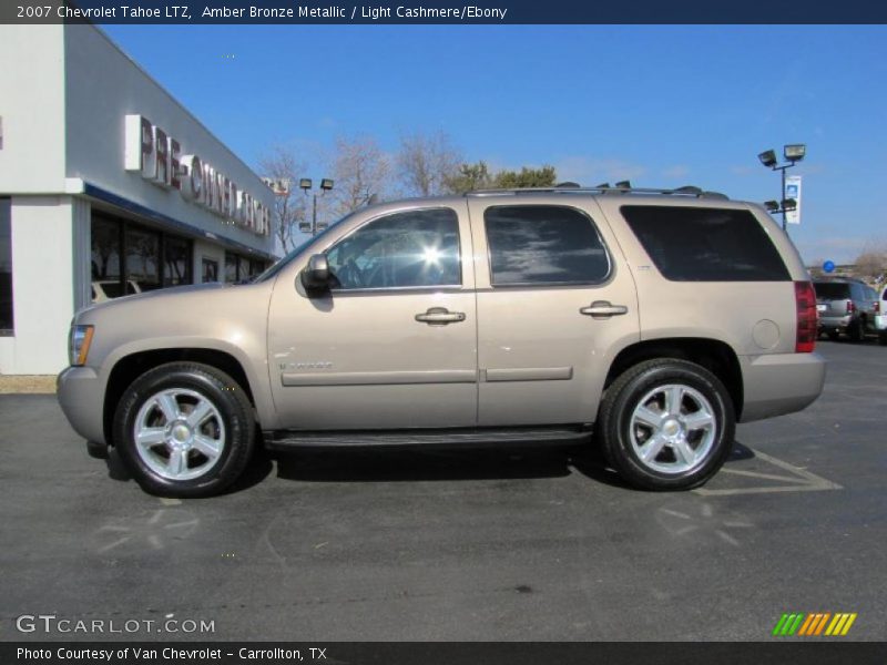 Amber Bronze Metallic / Light Cashmere/Ebony 2007 Chevrolet Tahoe LTZ
