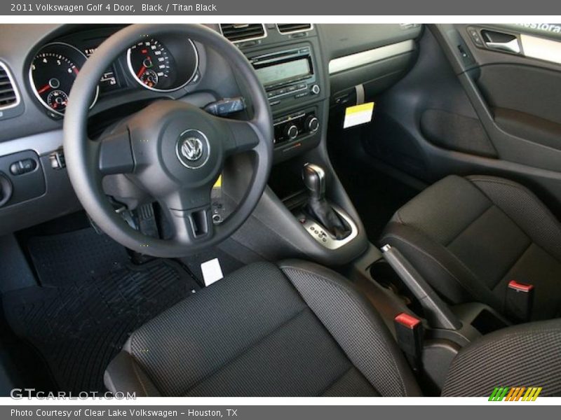 Black / Titan Black 2011 Volkswagen Golf 4 Door