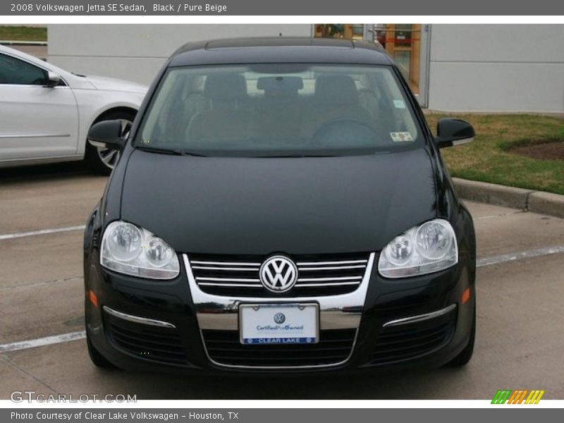 Black / Pure Beige 2008 Volkswagen Jetta SE Sedan