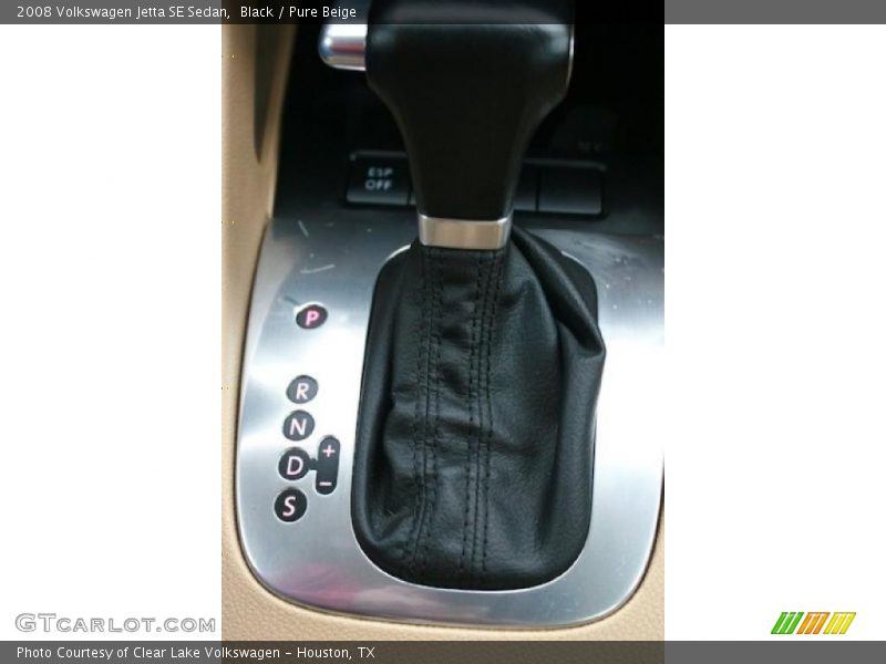 Black / Pure Beige 2008 Volkswagen Jetta SE Sedan