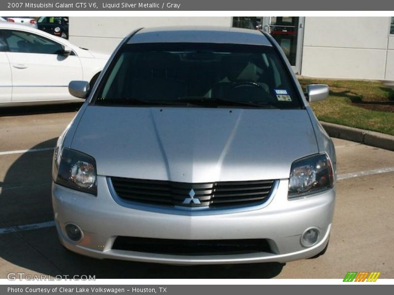 Liquid Silver Metallic / Gray 2007 Mitsubishi Galant GTS V6