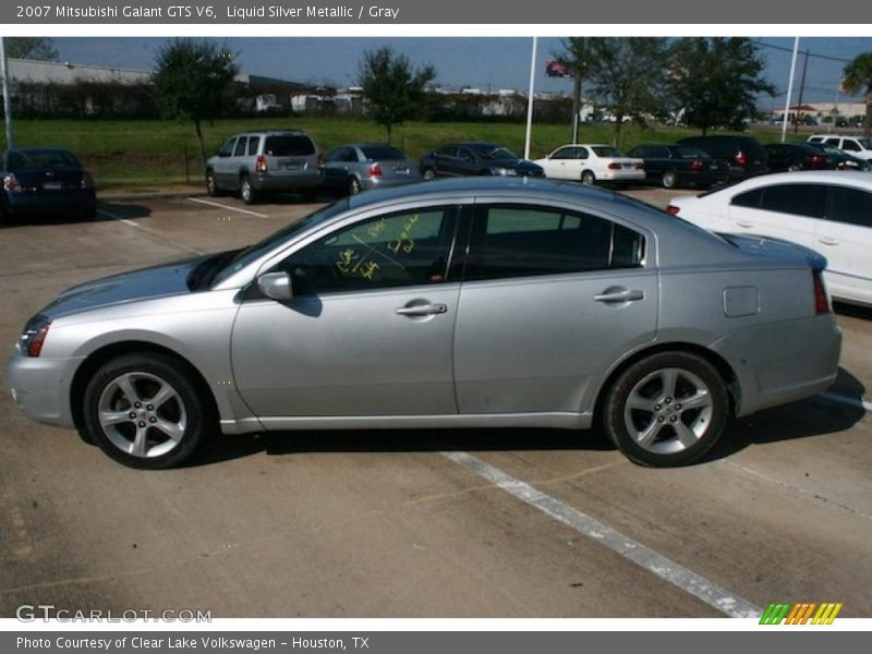Liquid Silver Metallic / Gray 2007 Mitsubishi Galant GTS V6