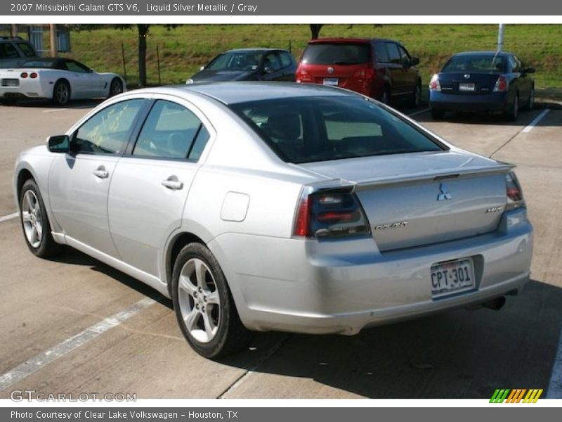 Liquid Silver Metallic / Gray 2007 Mitsubishi Galant GTS V6