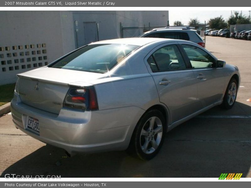 Liquid Silver Metallic / Gray 2007 Mitsubishi Galant GTS V6