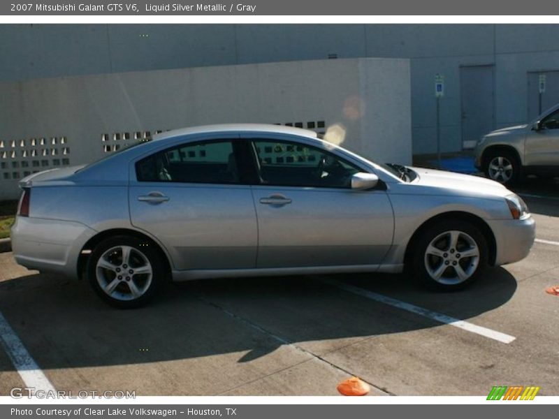 Liquid Silver Metallic / Gray 2007 Mitsubishi Galant GTS V6