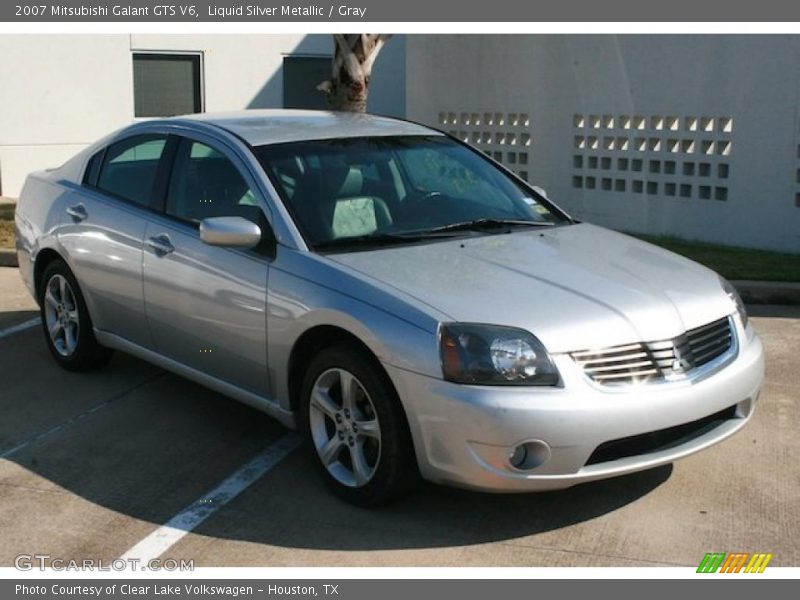 Liquid Silver Metallic / Gray 2007 Mitsubishi Galant GTS V6