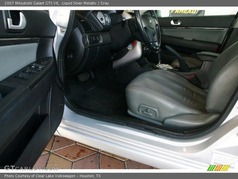Liquid Silver Metallic / Gray 2007 Mitsubishi Galant GTS V6