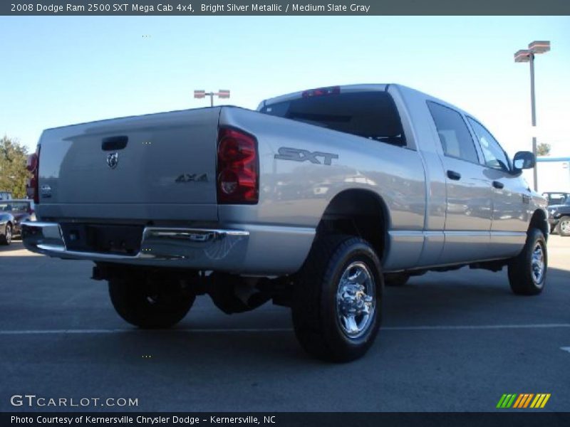 Bright Silver Metallic / Medium Slate Gray 2008 Dodge Ram 2500 SXT Mega Cab 4x4