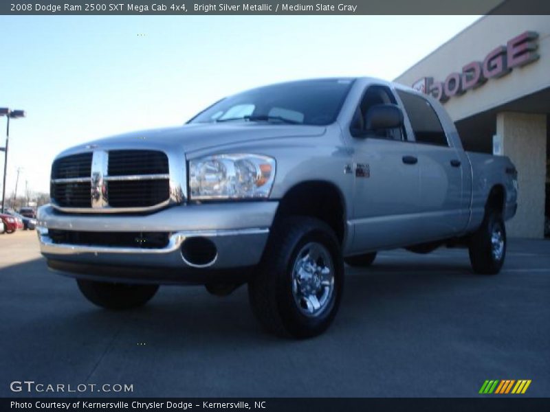 Bright Silver Metallic / Medium Slate Gray 2008 Dodge Ram 2500 SXT Mega Cab 4x4