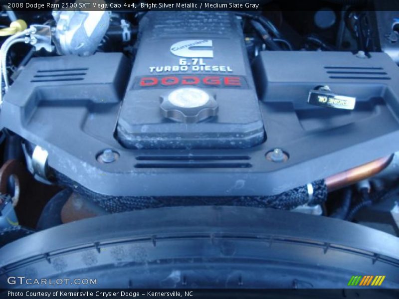  2008 Ram 2500 SXT Mega Cab 4x4 Engine - 6.7 Liter OHV 24-Valve Cummins Turbo Diesel Inline 6 Cylinder