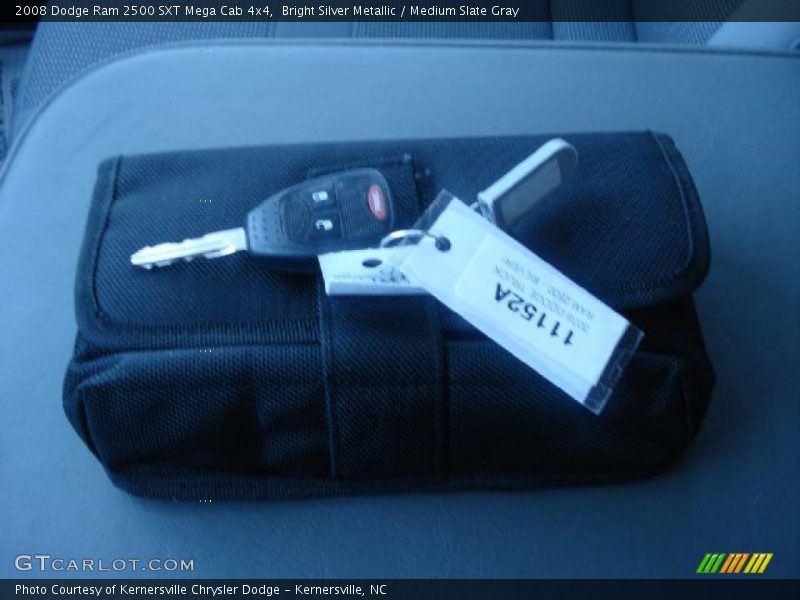 Bright Silver Metallic / Medium Slate Gray 2008 Dodge Ram 2500 SXT Mega Cab 4x4