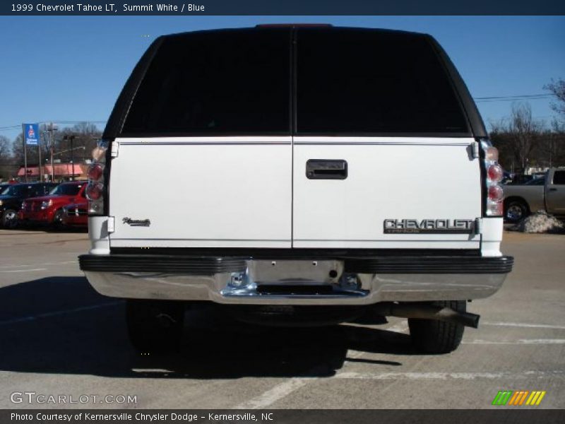 Summit White / Blue 1999 Chevrolet Tahoe LT